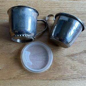 GUC Vintage Silver Baby Cups (Set of 2)